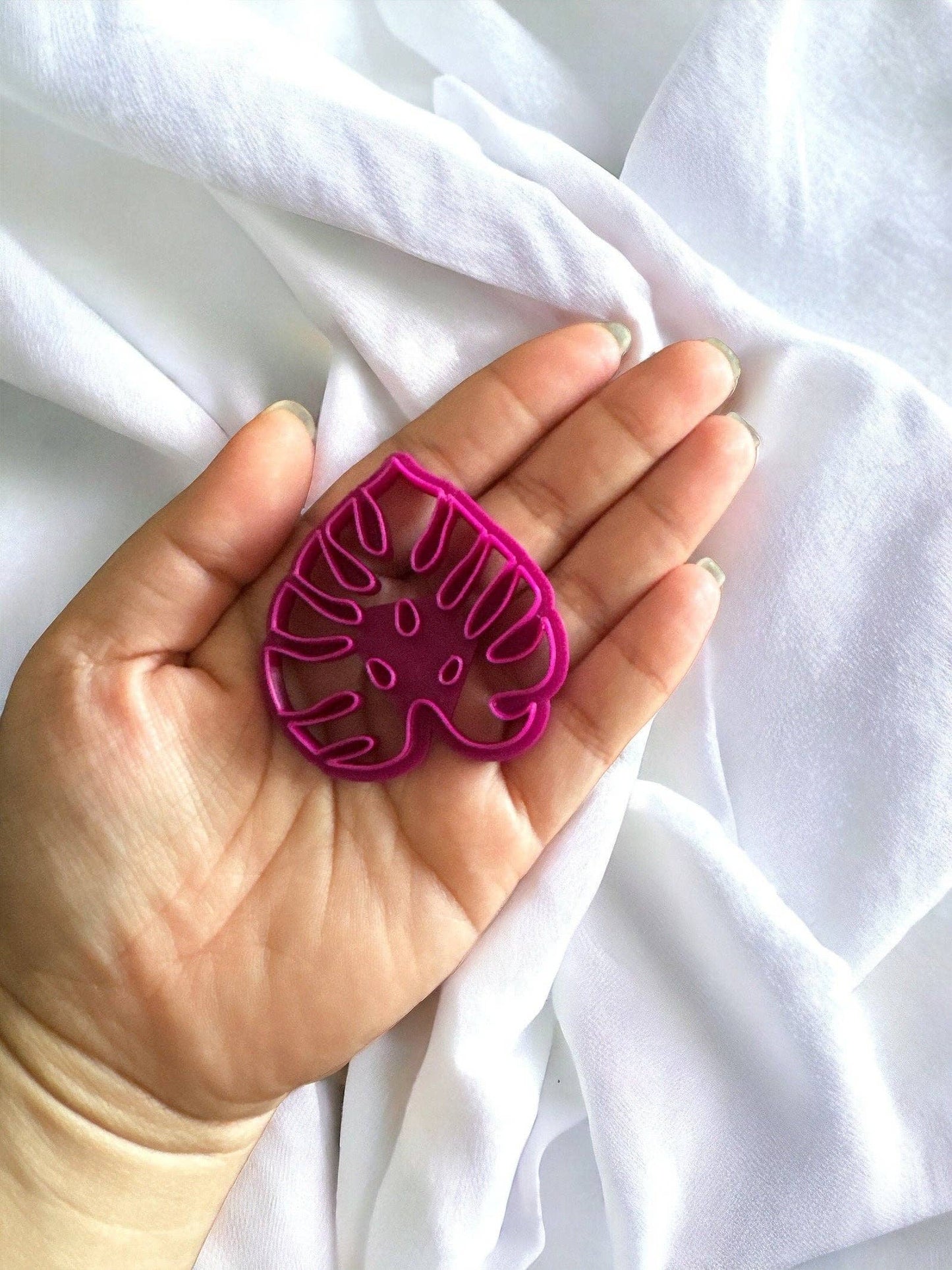 Boho Monstera Leaf Clay cutter | clay cutter | polymer clay cutter|: 2 inch