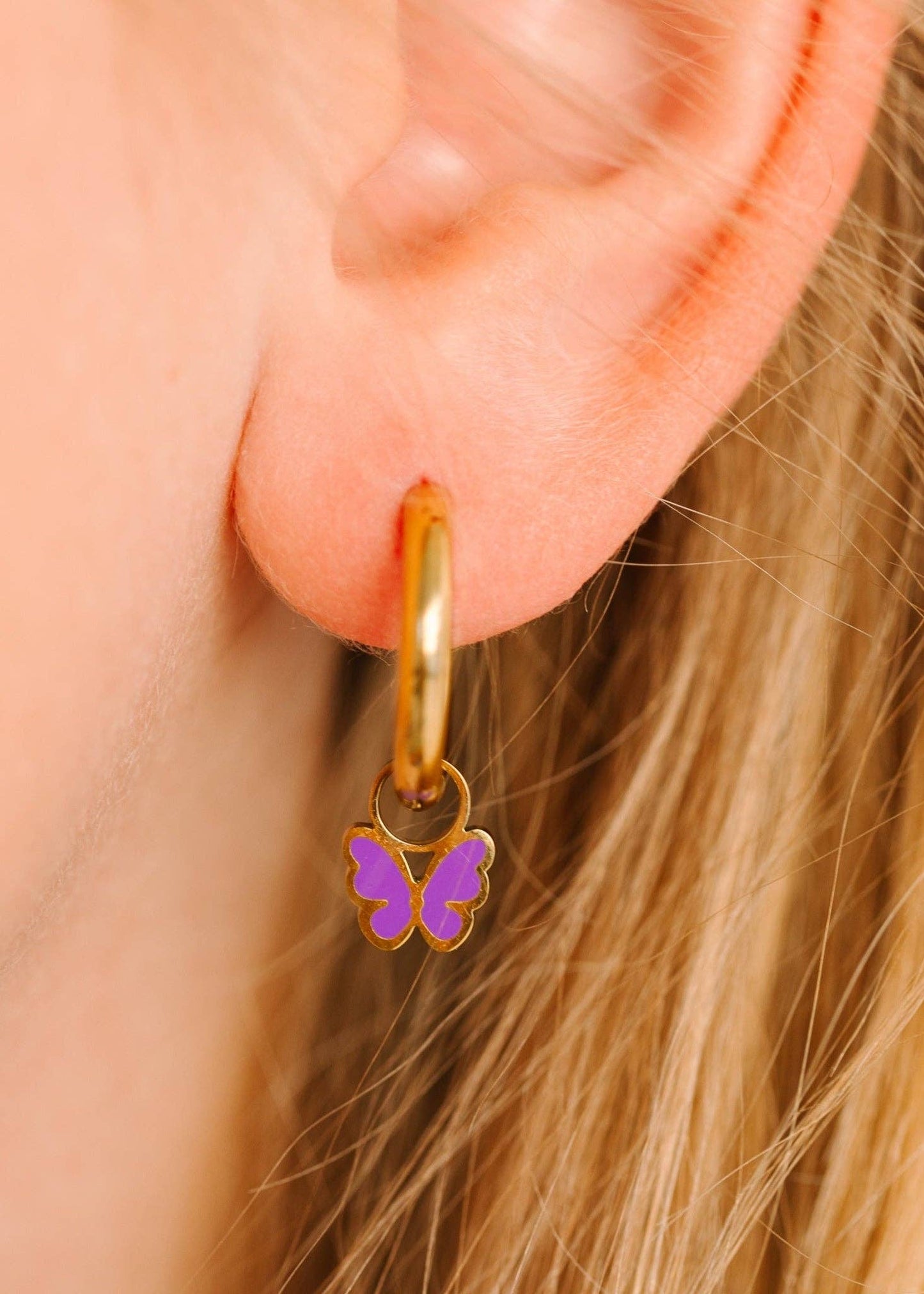 Purple Butterfly Charms