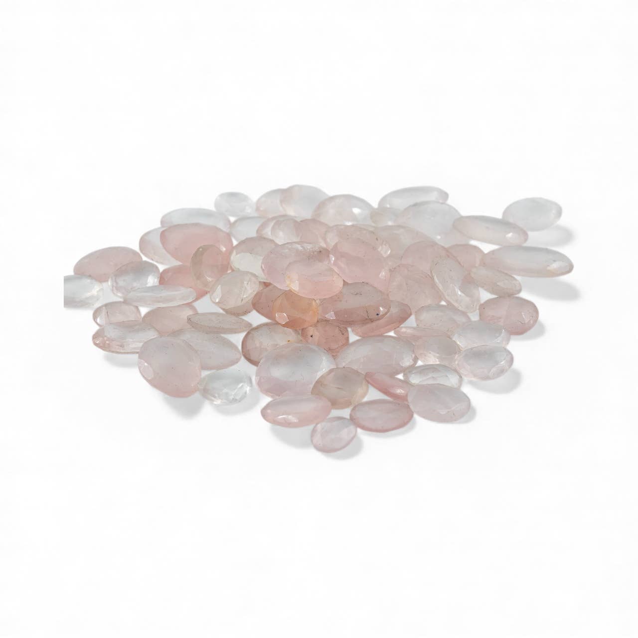 Rose Quartz Loose Freeform Faceted Stones Per Pcs