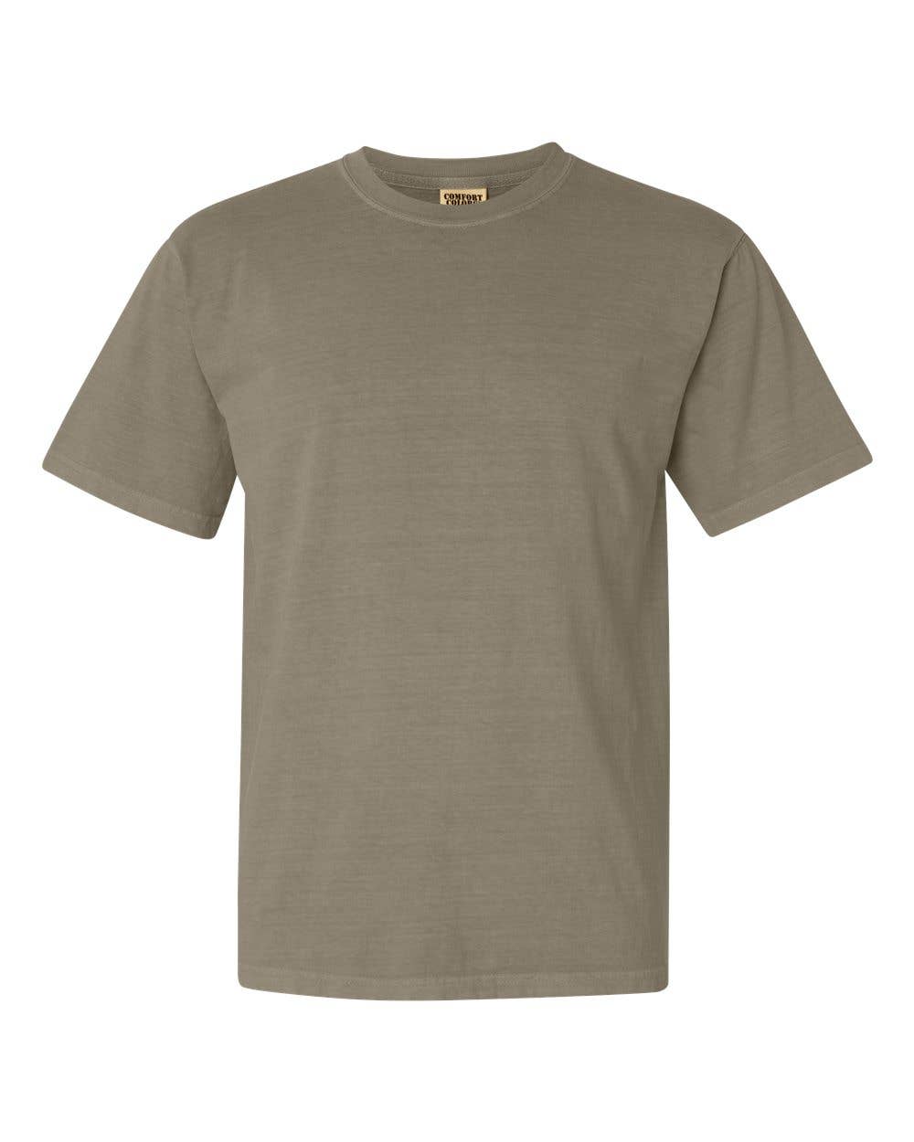 Comfort Colors Shirts, Unisex Heavyweight Tees, LIGHT Colors: Sandstone / M