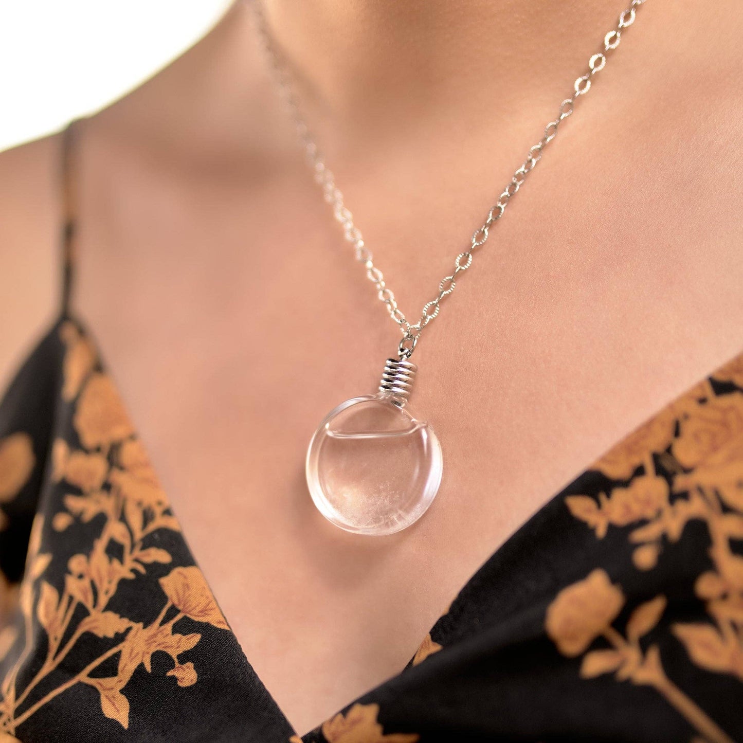Storm Glass Necklace Classic Weather Tool