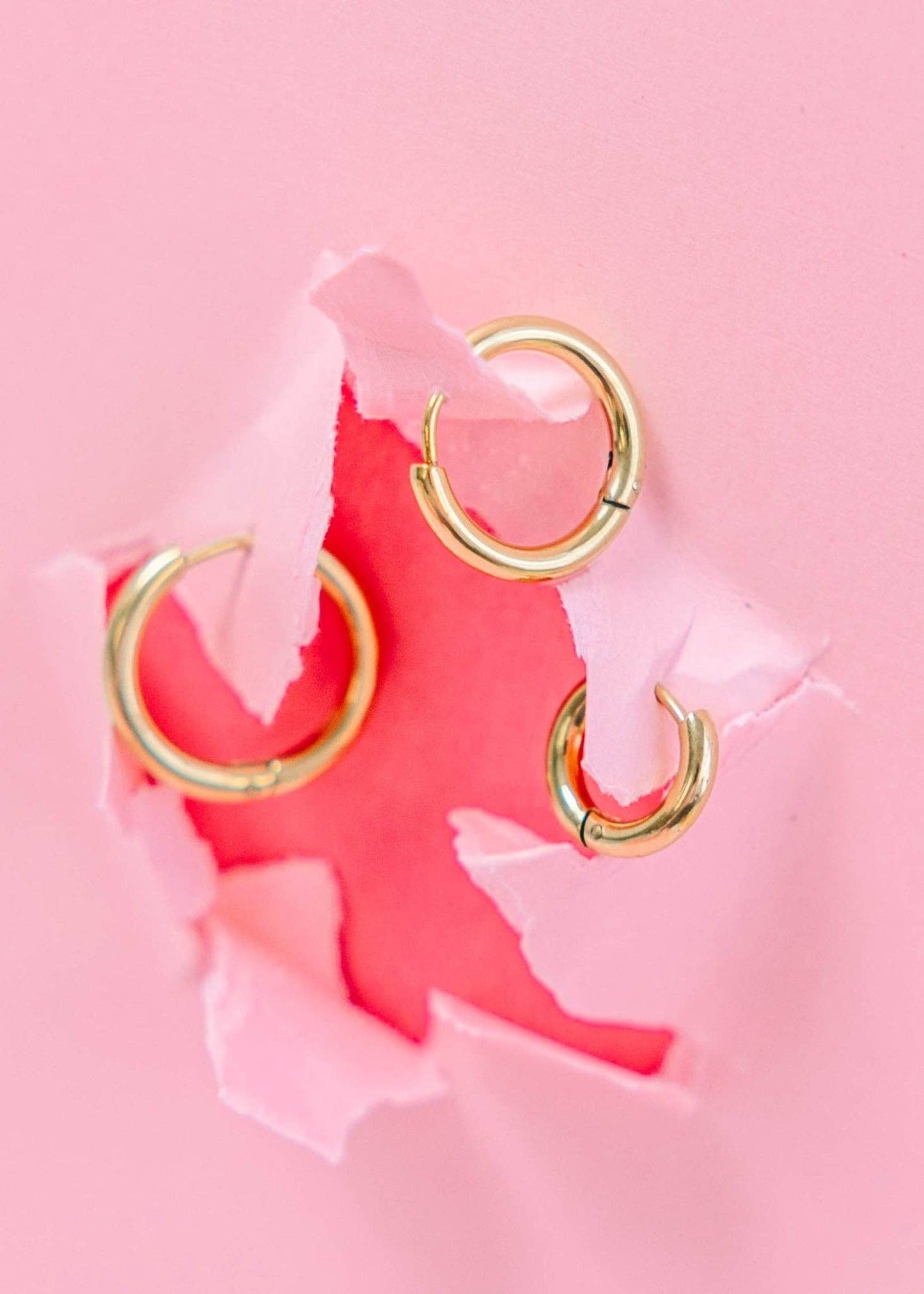 Gold Huggies Earrings: 8mm