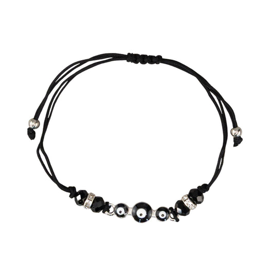 Evil Eye Knot Bracelet: Black