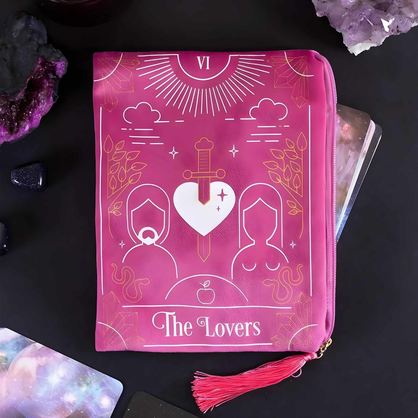 Tarot Card Zipper Pouch.: The Star