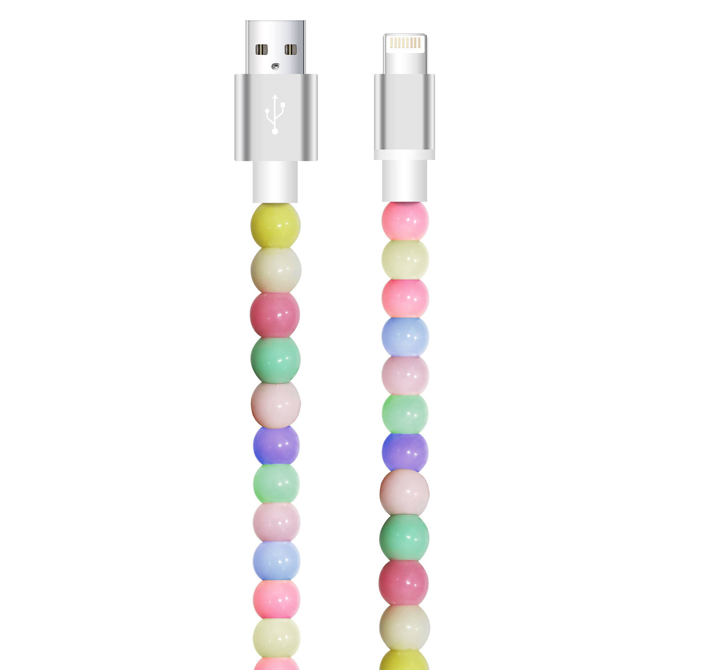 Tech Mod Beads Iphone Cable – Style Meets Function-Retail: Pastel Beads