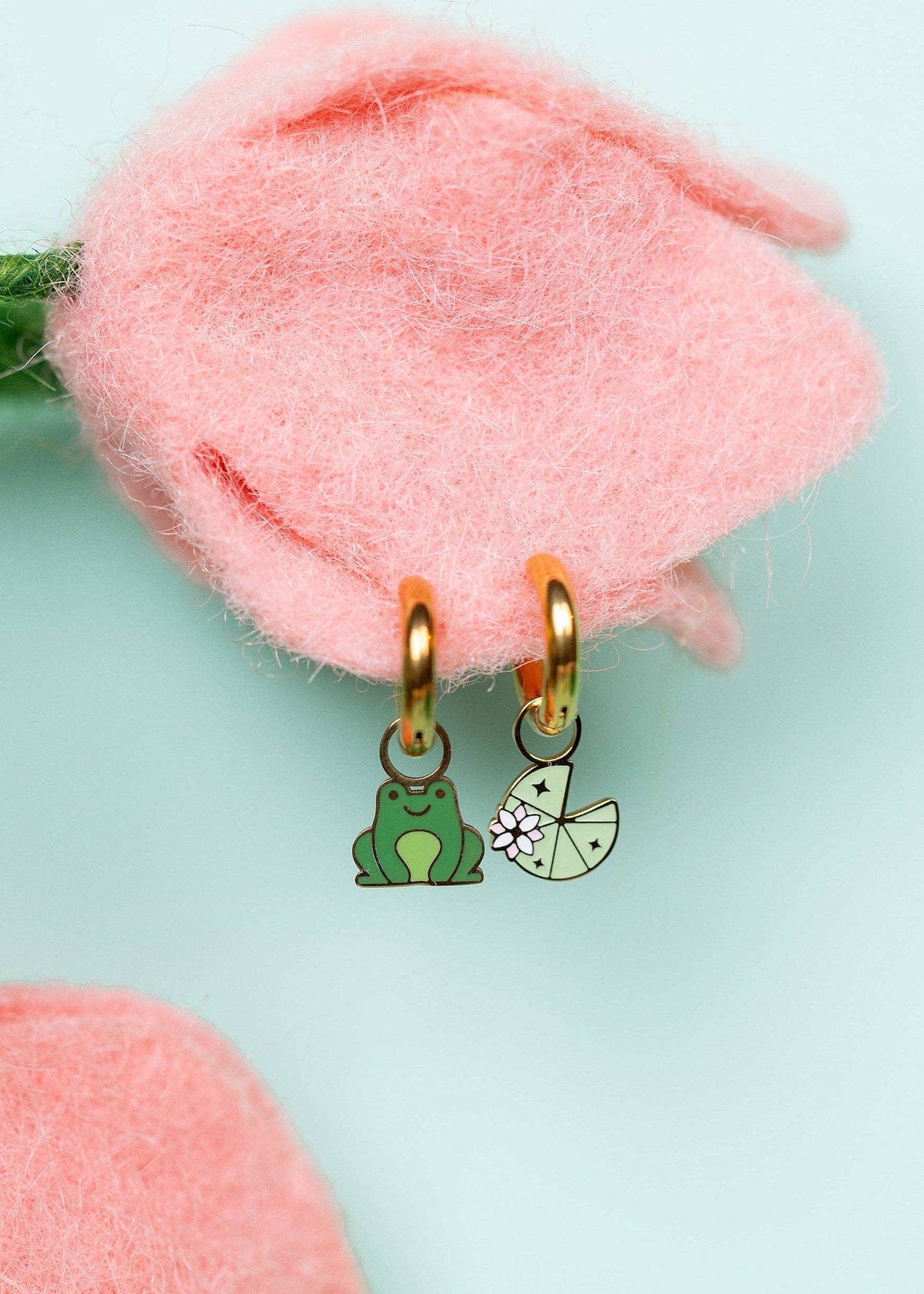 Frog & Lily Pad Charms