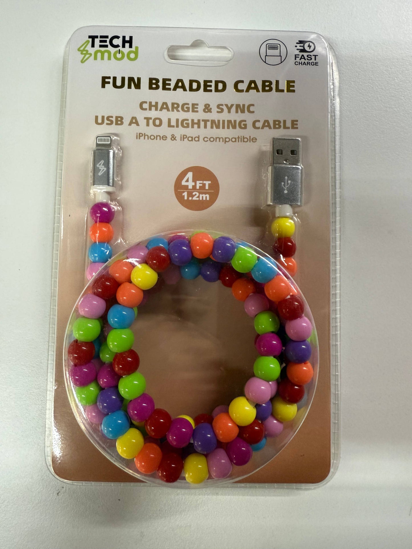 Tech Mod Beads Iphone Cable – Style Meets Function-Retail: Pastel Beads