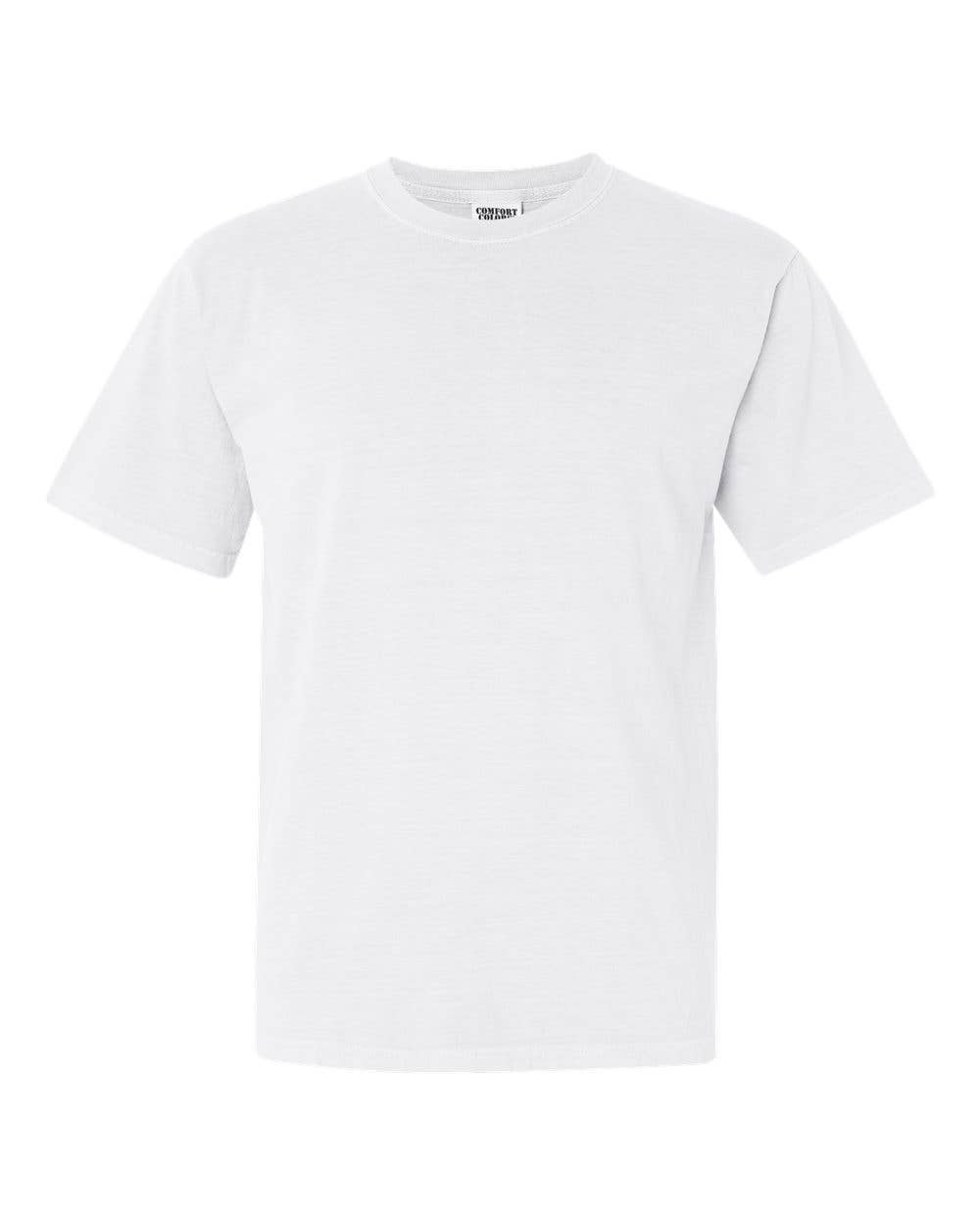 Comfort Colors Shirts, Unisex Heavyweight Tees, LIGHT Colors: Washed Denim / 2XL