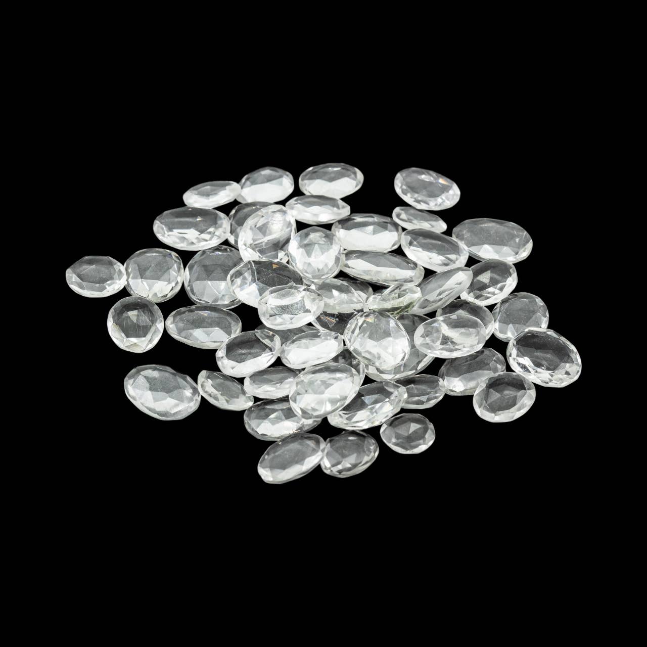 Clear Quartz Loose Freeform Faceted Stones Per Pcs