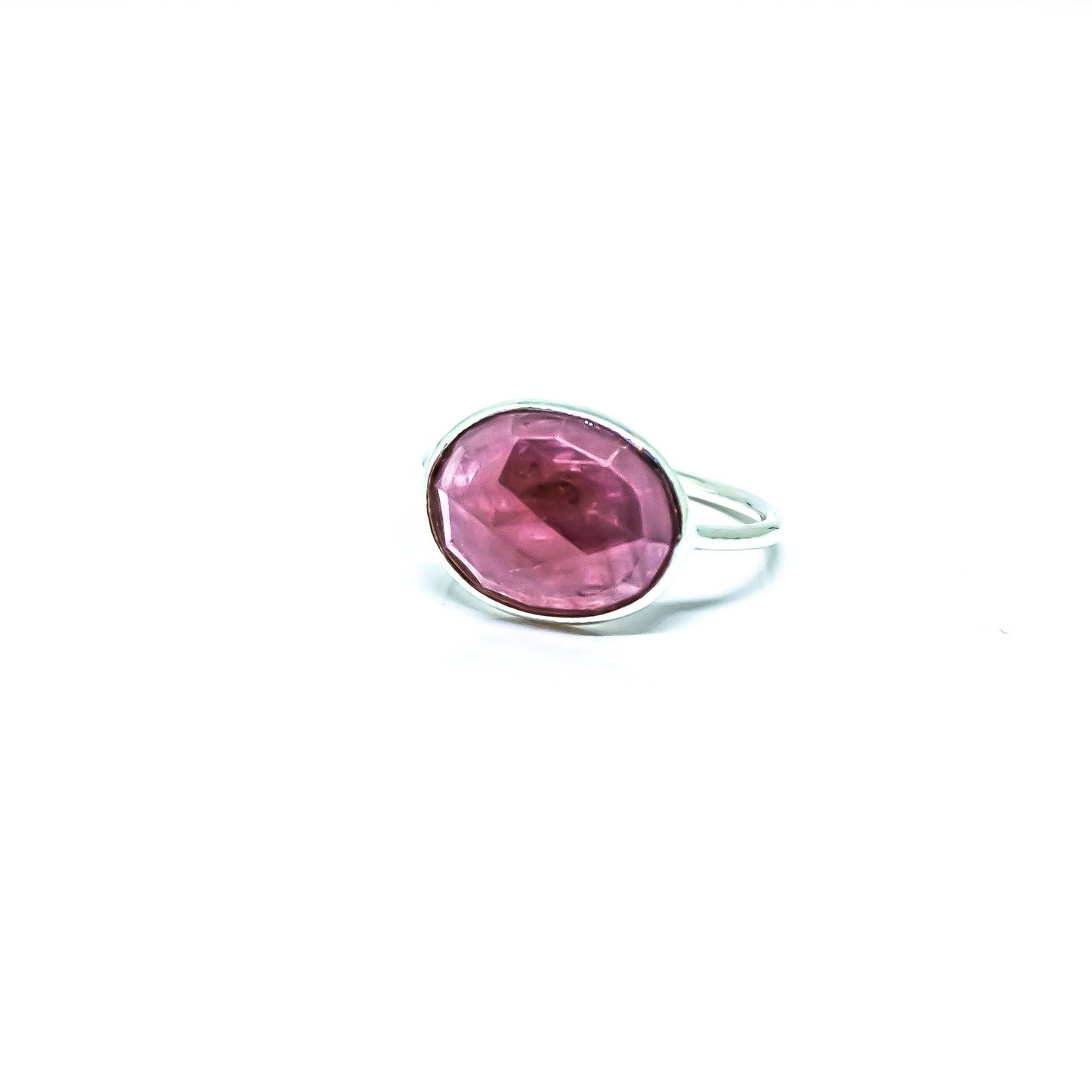 Ruby Ring Sterling Silver 925 Abstract: 8
