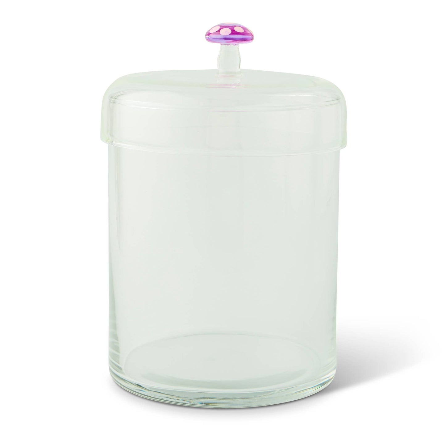 44oz Glass Canister with Glass Mushroom Lid - Pink