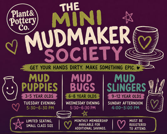 The Mini Mudmaker Society Kids Pottery Club