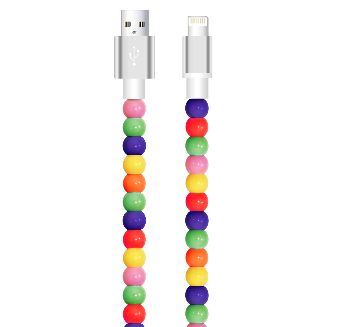 Tech Mod Beads Iphone Cable – Style Meets Function-Retail: Pastel Beads