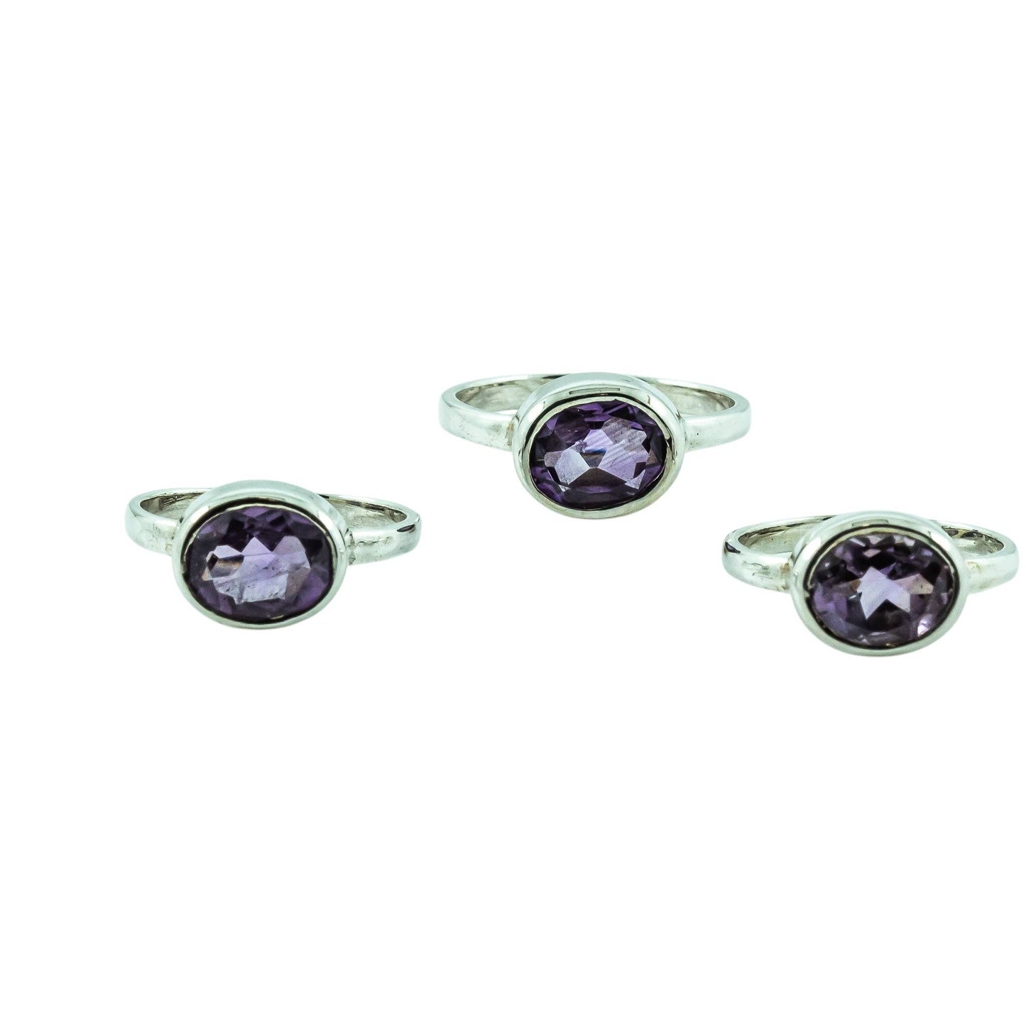 Amethyst Ring Sterling Silver 925  : 7
