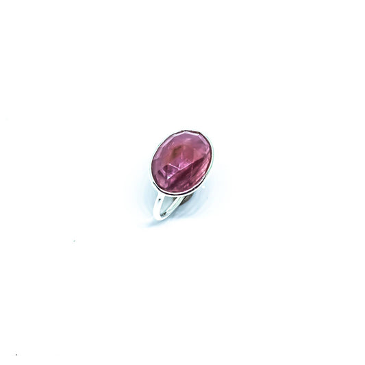 Ruby Ring Sterling Silver 925 Abstract: 7