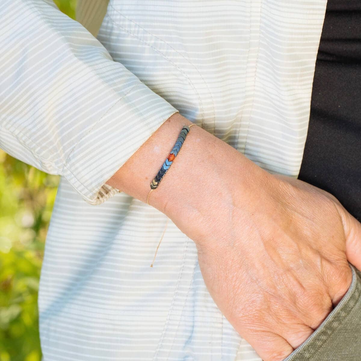 Carnelian Adventure Adjustable Bracelet for Adventure Awaits