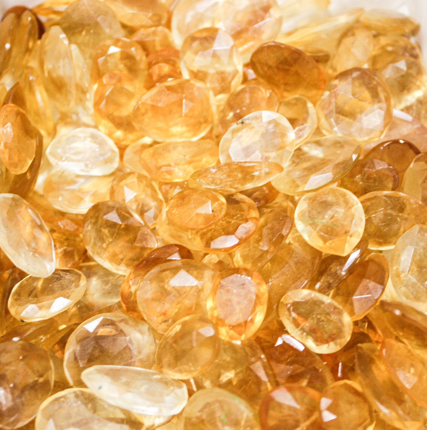 Citrine Loose Freeform Faceted Stones Per Pcs