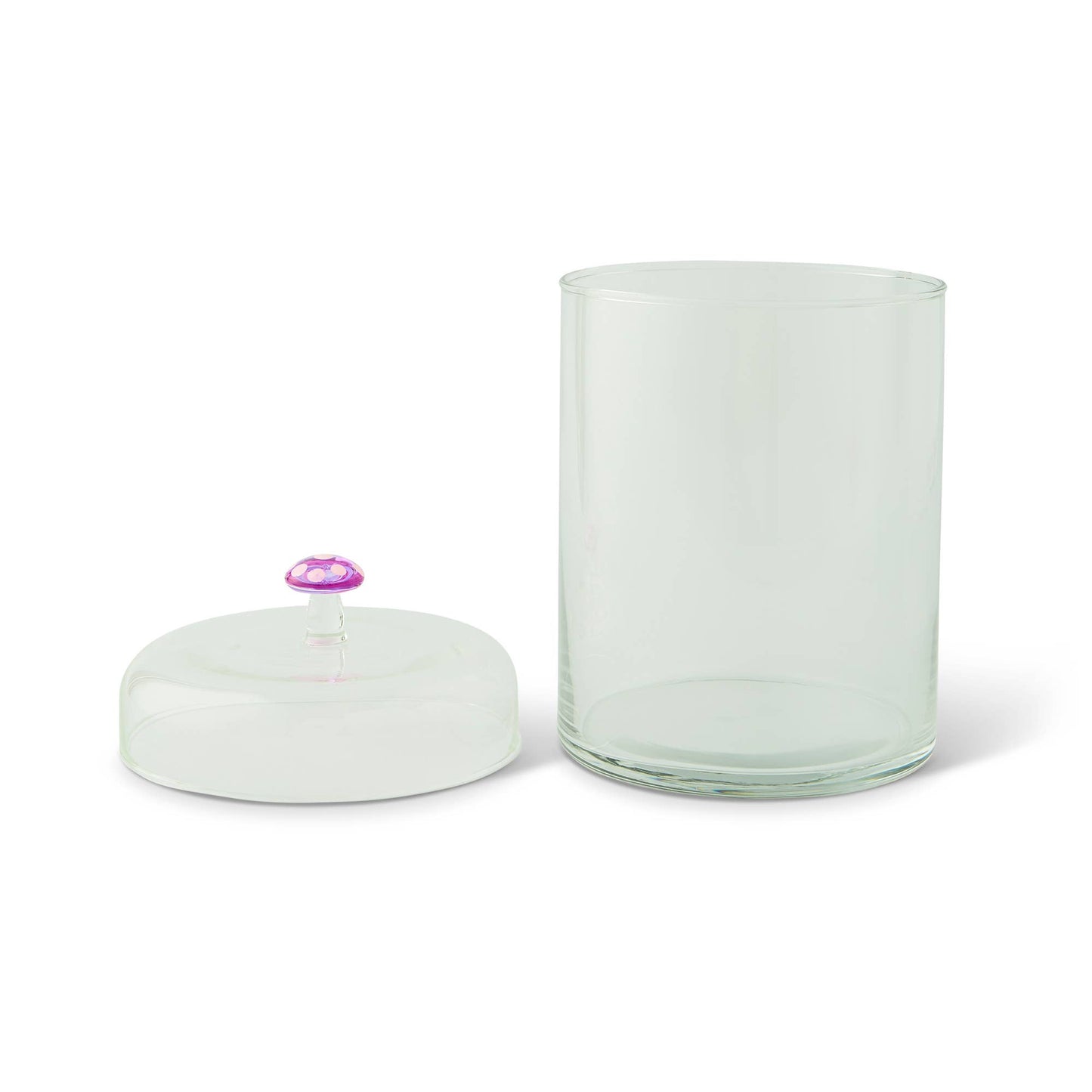 44oz Glass Canister with Glass Mushroom Lid - Pink