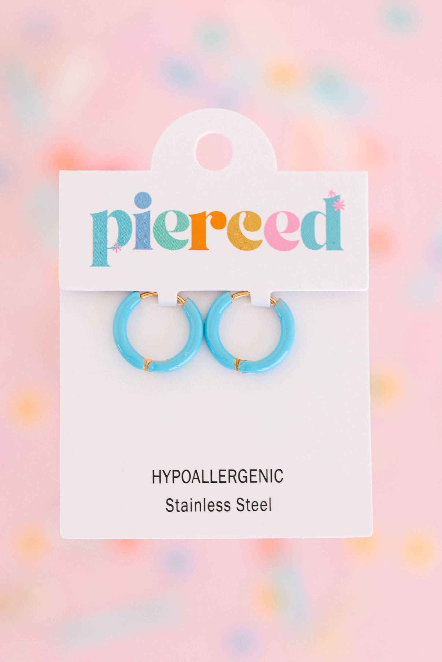 Colored Huggies Earrings: Purple