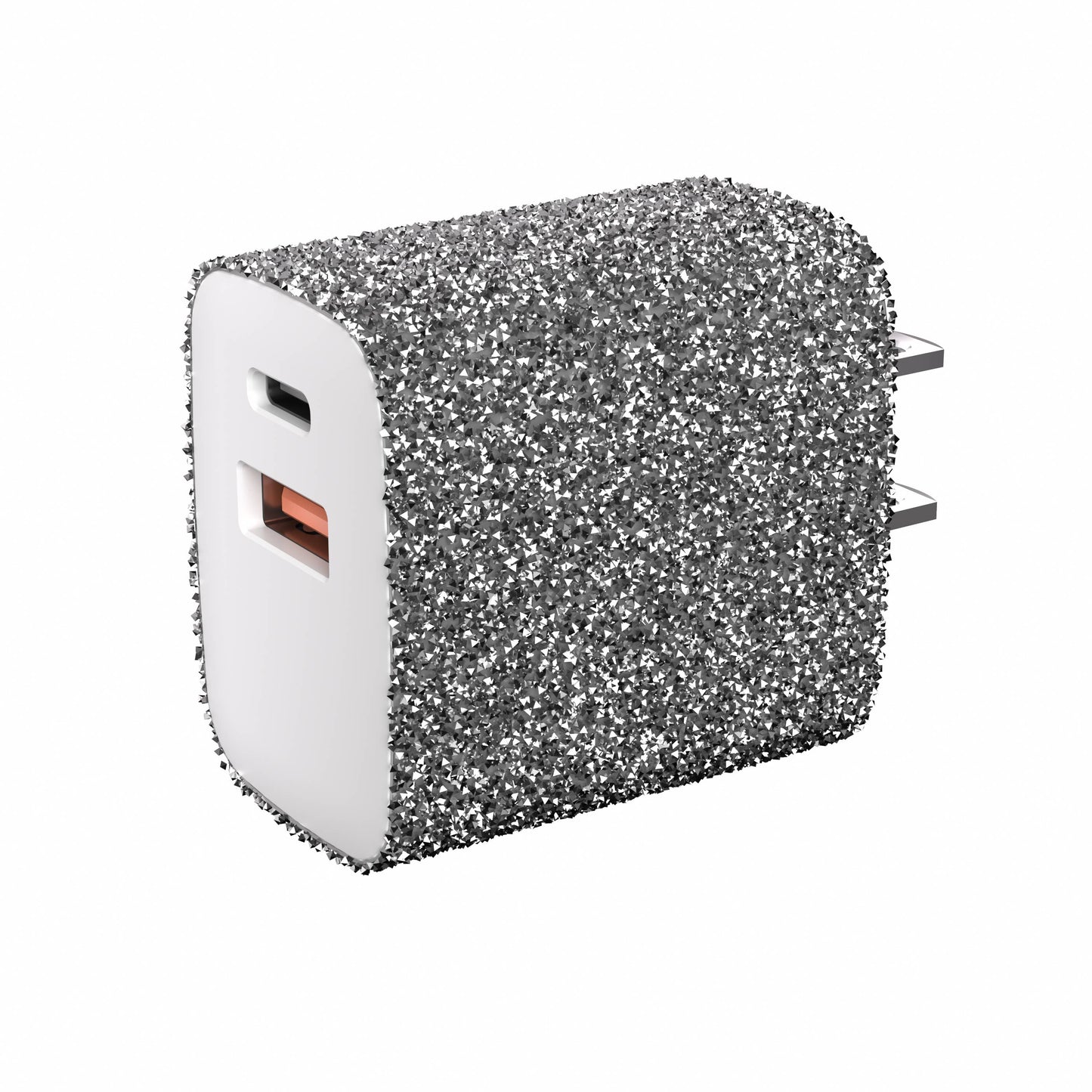 Charge 2-Port USB Wall Chargers for Android &IP- Retail Pack: Bedazzled Confetti