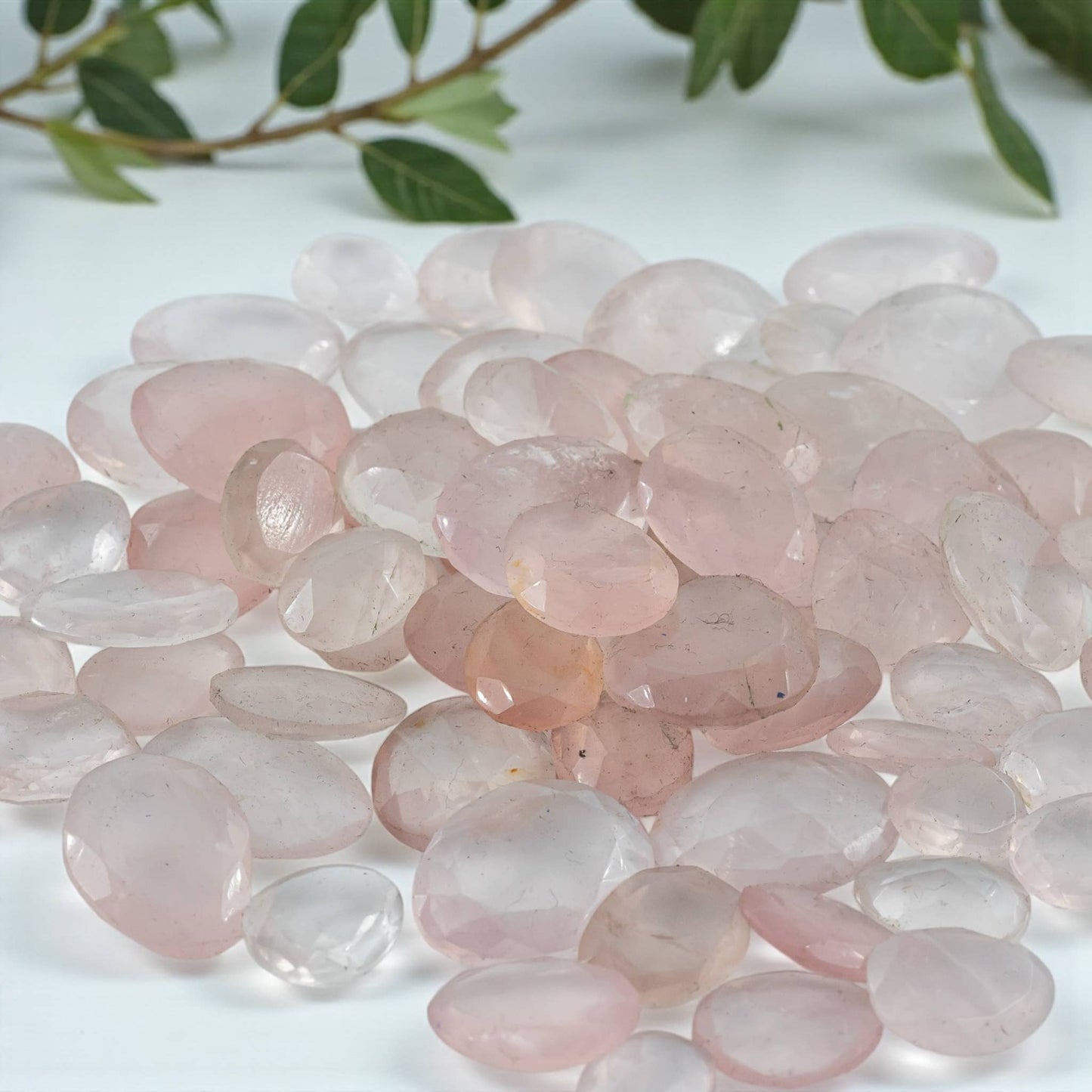 Rose Quartz Loose Freeform Faceted Stones Per Pcs