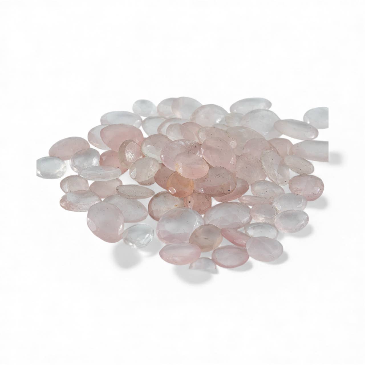 Rose Quartz Loose Freeform Faceted Stones Per Pcs