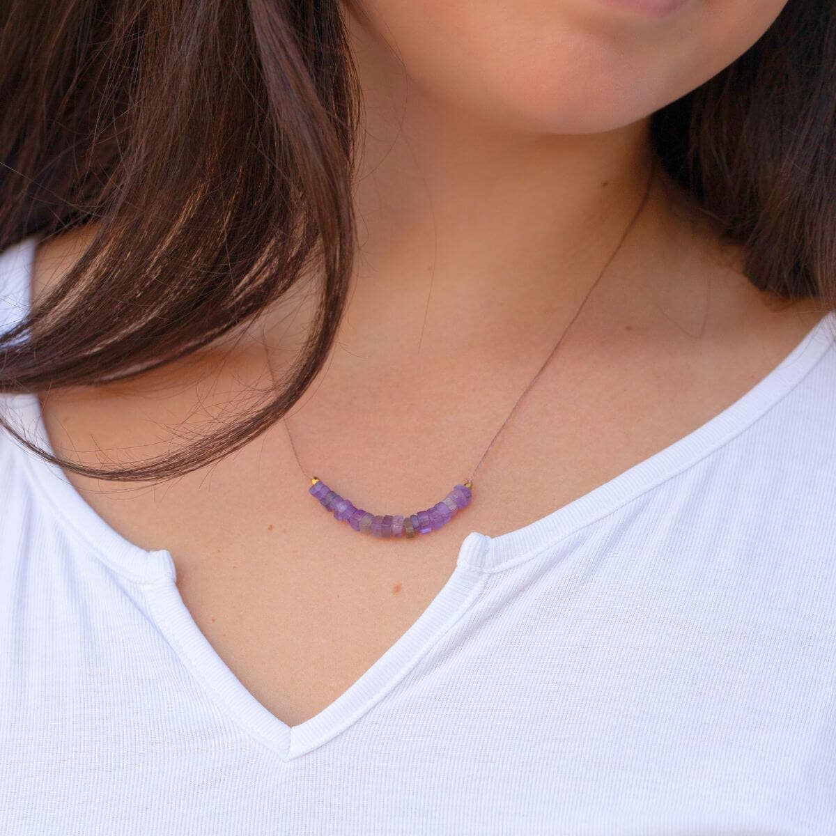 Amethyst Becoming Necklace for Fearless
