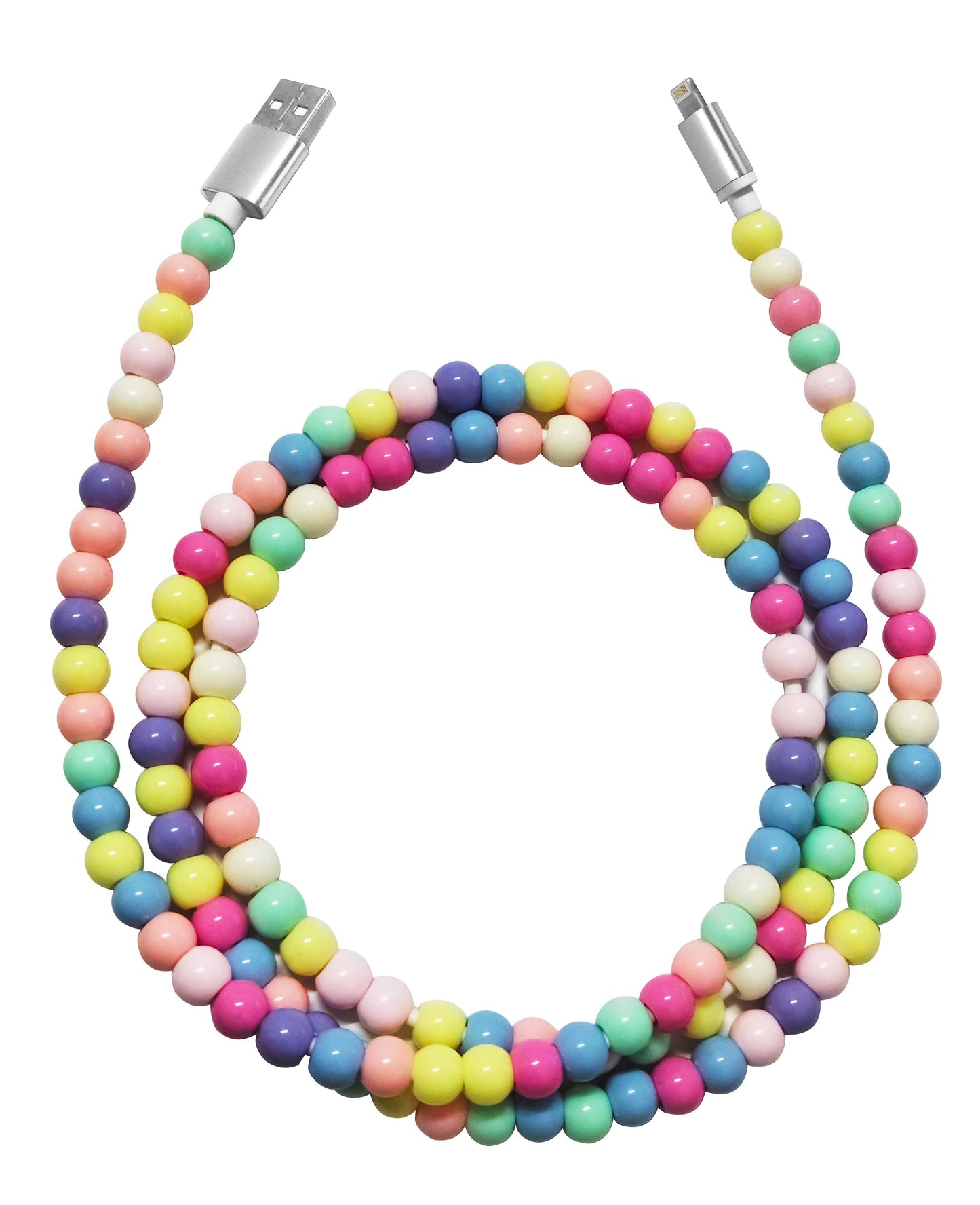 Tech Mod Beads Iphone Cable – Style Meets Function-Retail: Pastel Beads