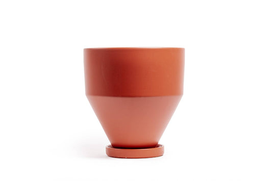 6.5" Jouet Pots w/Water Saucers - 6pc/cspk: Rust