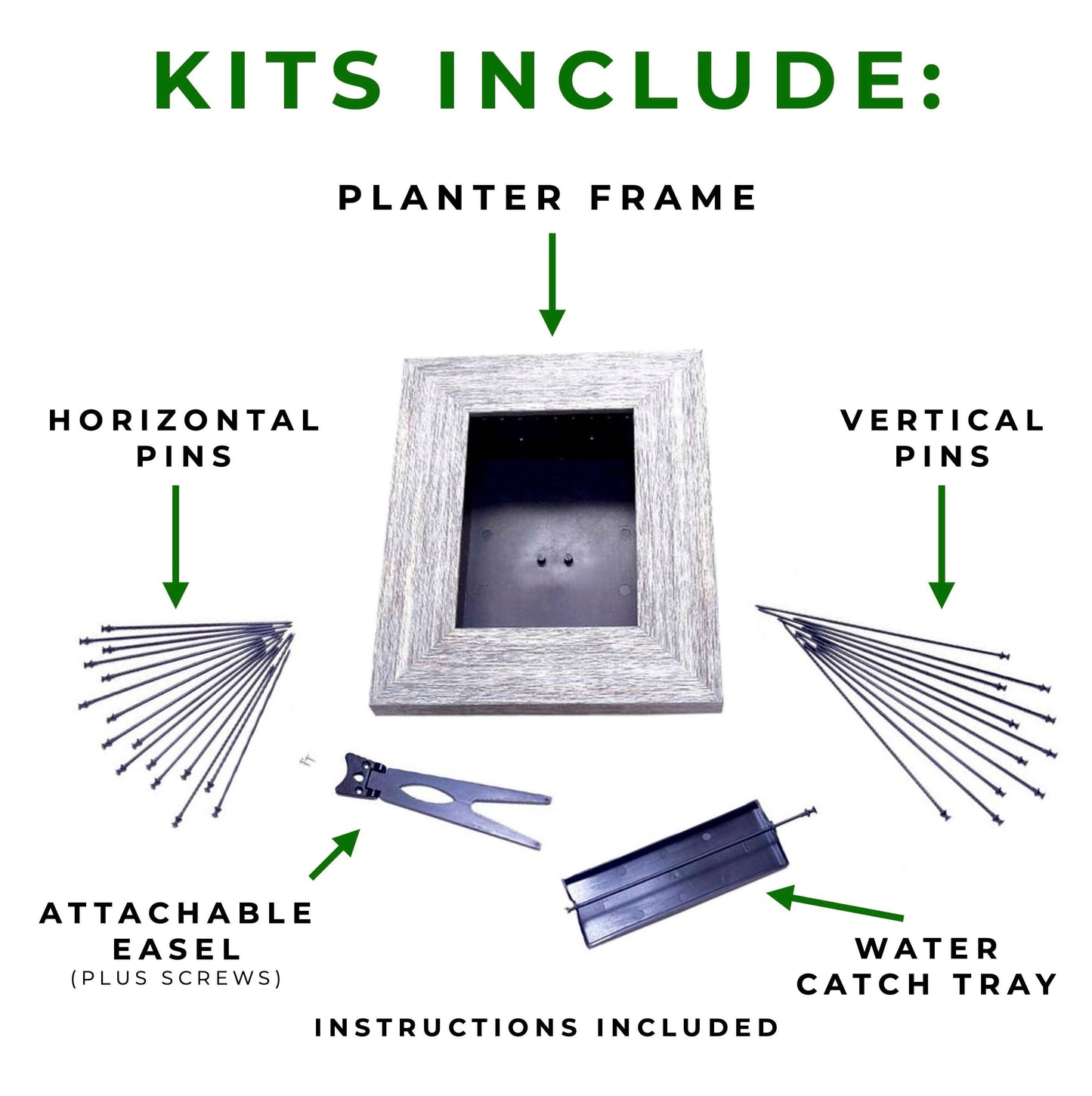 5x7 Vertical Planter Kit | Portrait Gardens: Box of 5