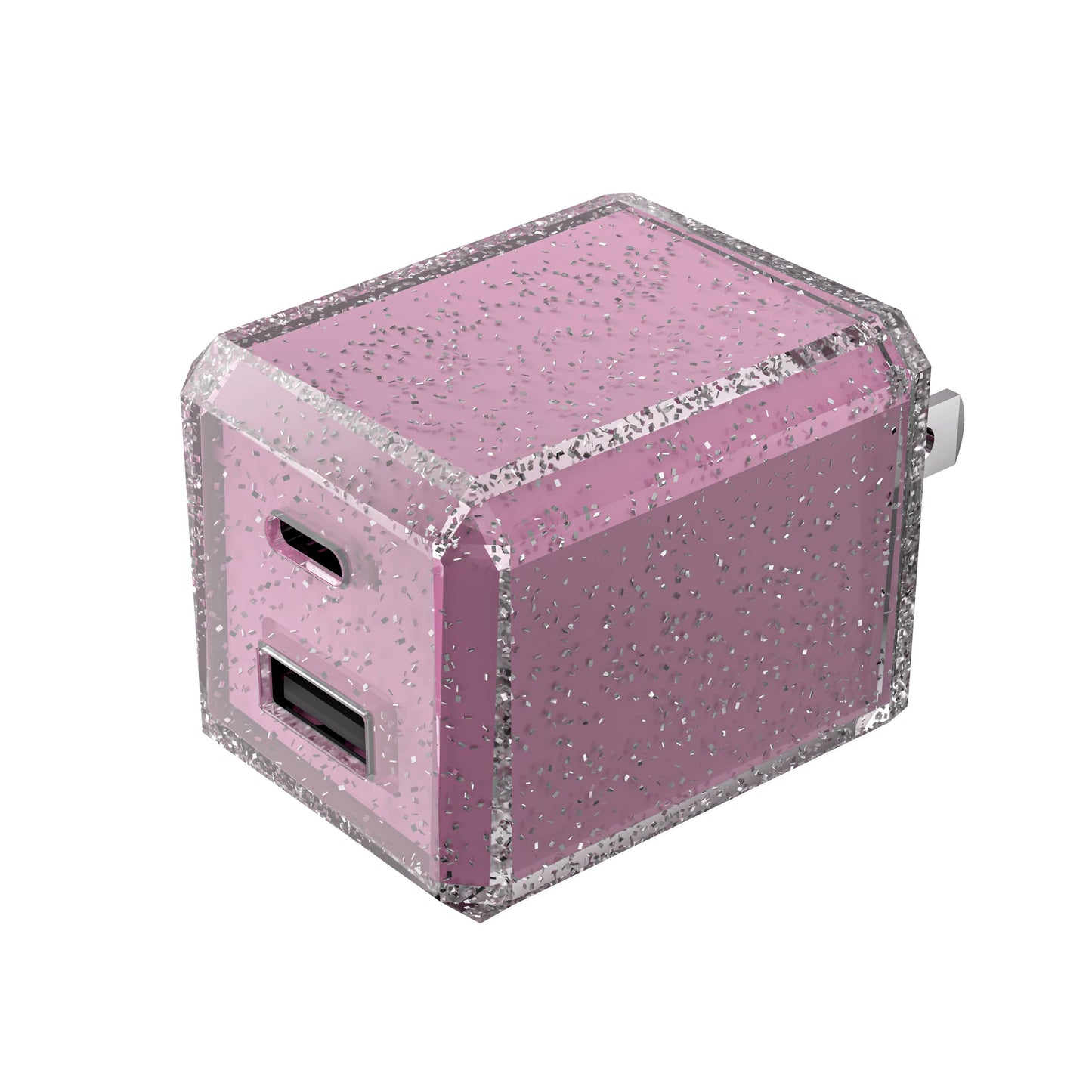 Charge 2-Port USB Wall Chargers for Android &IP- Retail Pack: Bedazzled Confetti