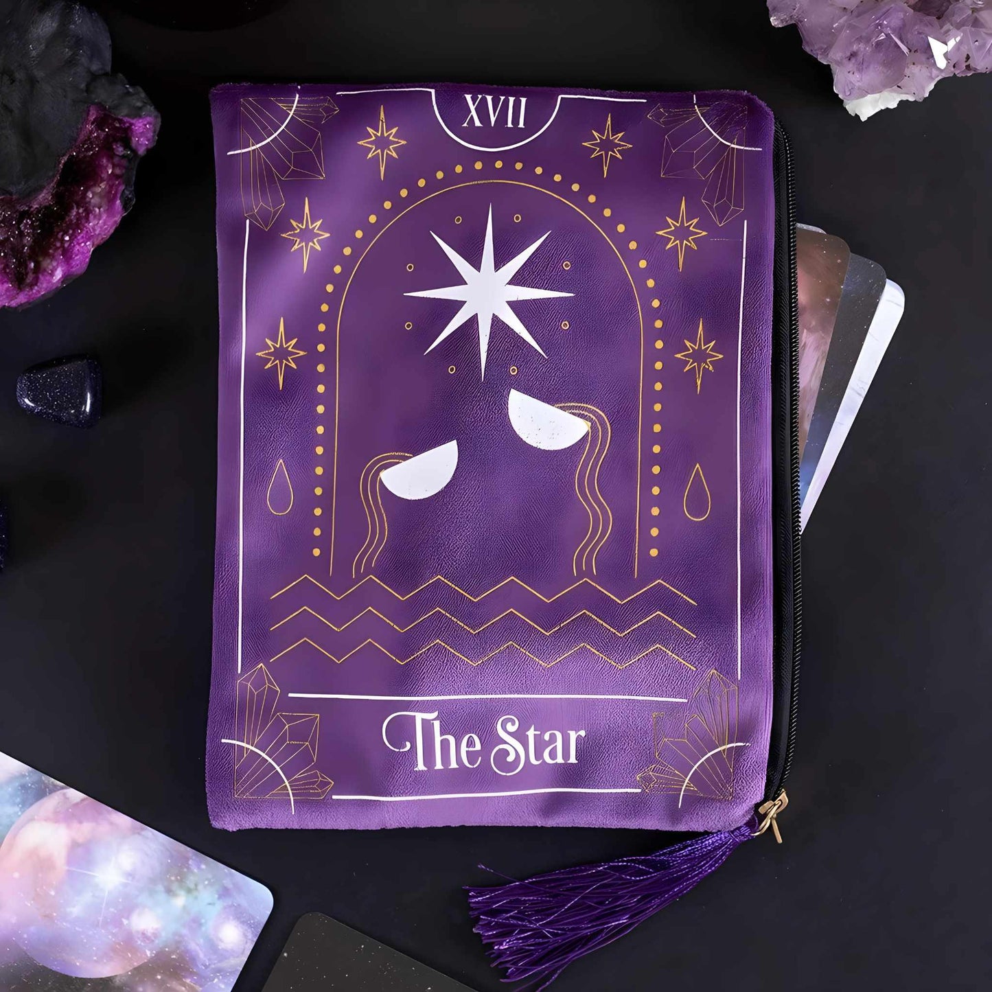 Tarot Card Zipper Pouch.: The Sun
